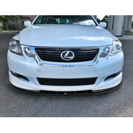 Накладка сплиттер на передний бампер Вар2 на Lexus GS 300 III